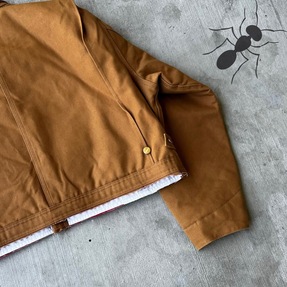 Carhartt cropped detroit style brown work wear jacket - Picture 9 of 10